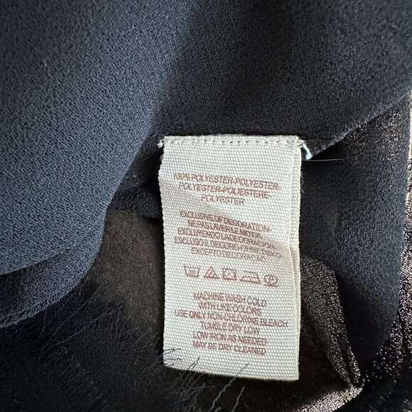 Free People Black Sheer Sleeveless Top Size L - Picture 6 of 6